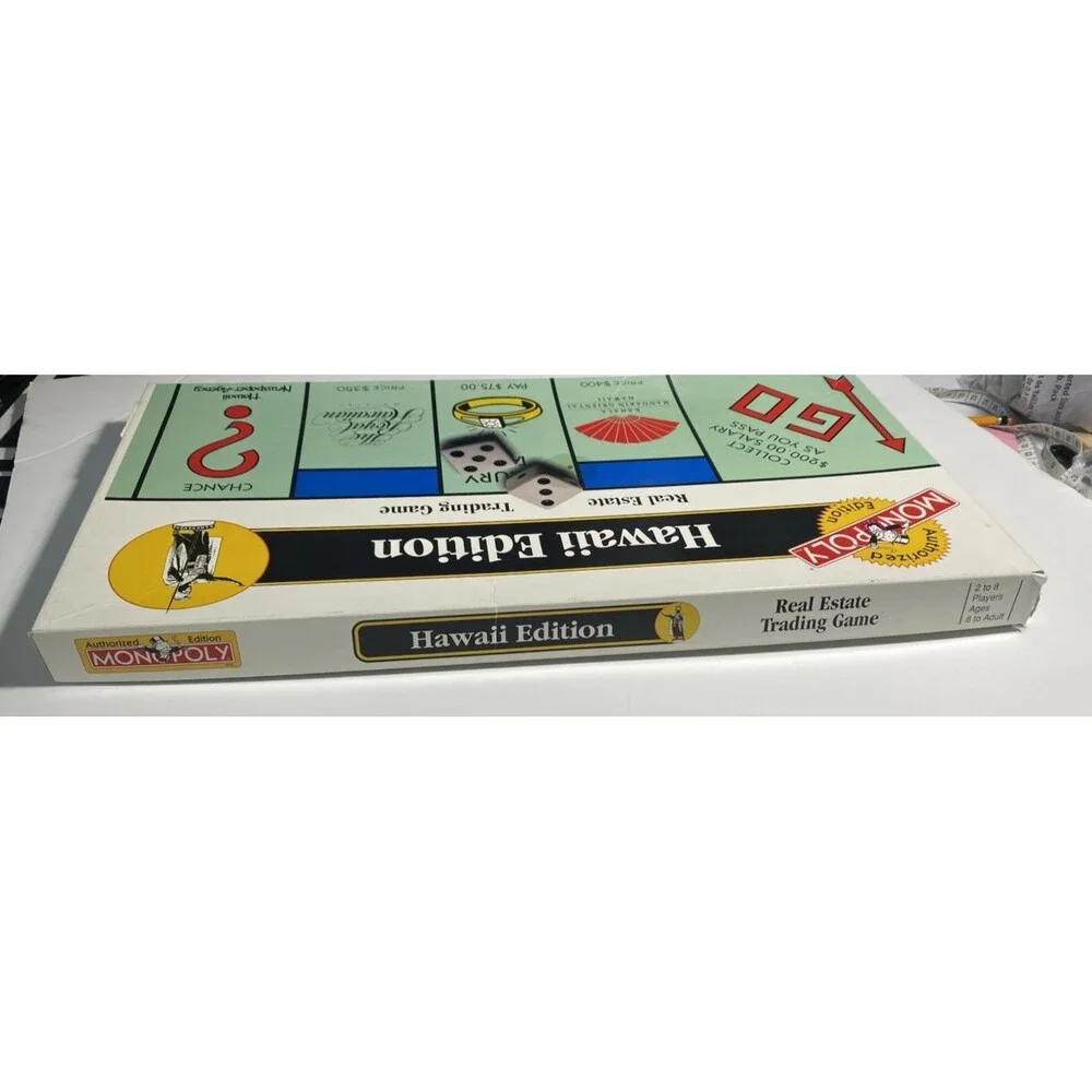 Monopoly Hawaii Edition Complete Hasbro 1996 USAOPOLY Official FLAW
